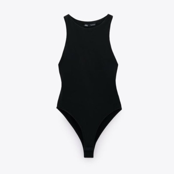 Zara Tops - Zara Halter neck bodysuit women’s black medium